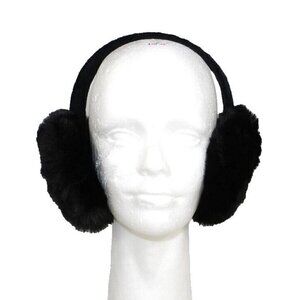 Black faux fur headband style EAR MUFFS adult size NOT ADJUSTABLE, NEW NO TAGS
